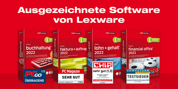 Ausgezeichnete Software von Lexware
