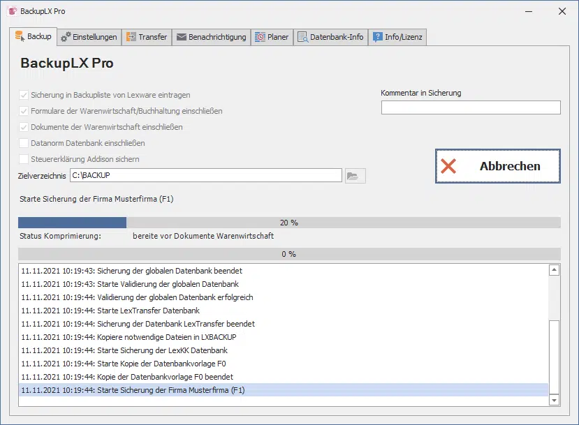 BackupLX Pro - Backup
