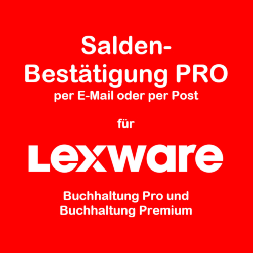 Saldenbestätigung für Lexware Buchhaltung pro und premium