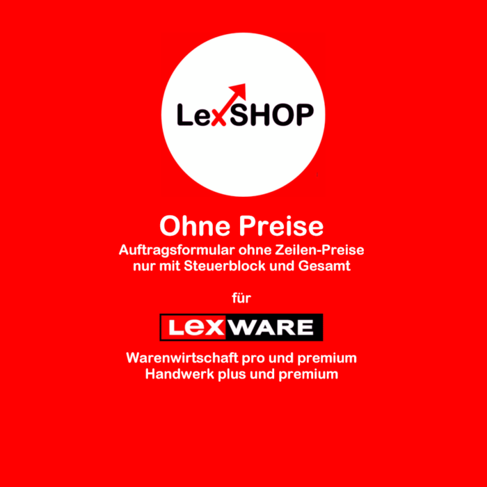 Formularrahmen ohne Preise für Lexware Warenwirtschaft pro/premium und Lexware Handwerk plus/premium