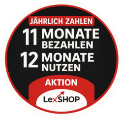 Aktion bei jährlicher Zahlung: 11-Monate zahlen - 12 Monate nutzen