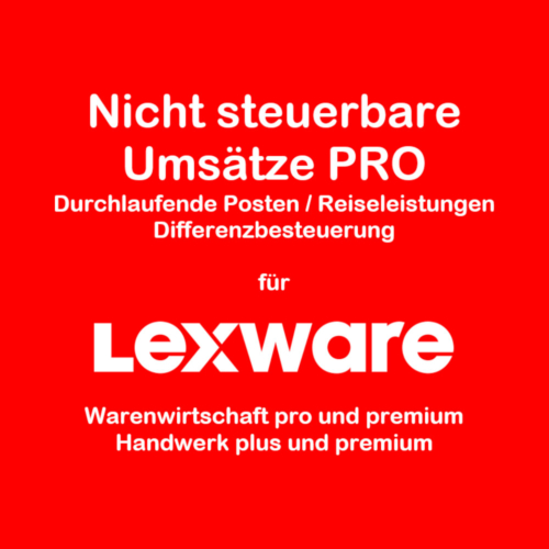 Formular-Rahmen für Differenzbesteuerung/Reisekosten in Lexware Warenwirtschaft und Lexware Handwerk