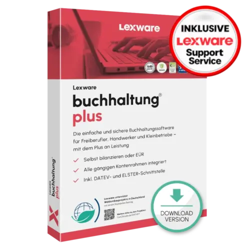 Lexware Buchhaltung plus – inklusive Lexware Support-Service