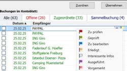 Lexware FinanzManager 2026: Kontenblatt