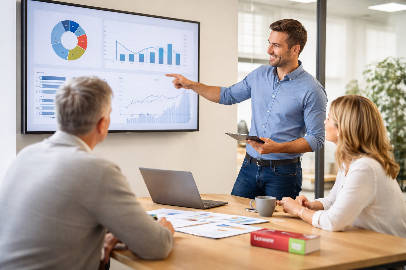 Beratung und Einführung von Lexware Software für Unternehmen Lexware Software Beratung für Unternehmen im Gespräch am Bildschirm