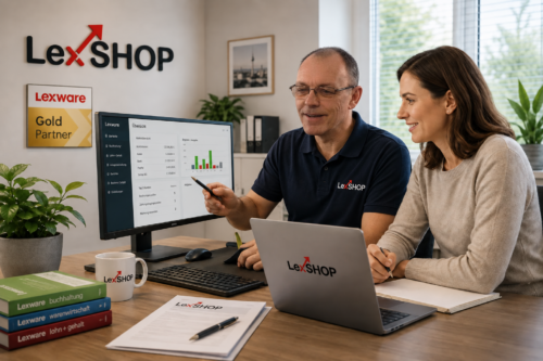 Modernes LexSHOP-Beratungsteam im Büro